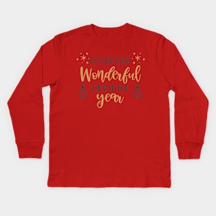 Its the most wonderful time Kids Long Sleeve T-Shirt